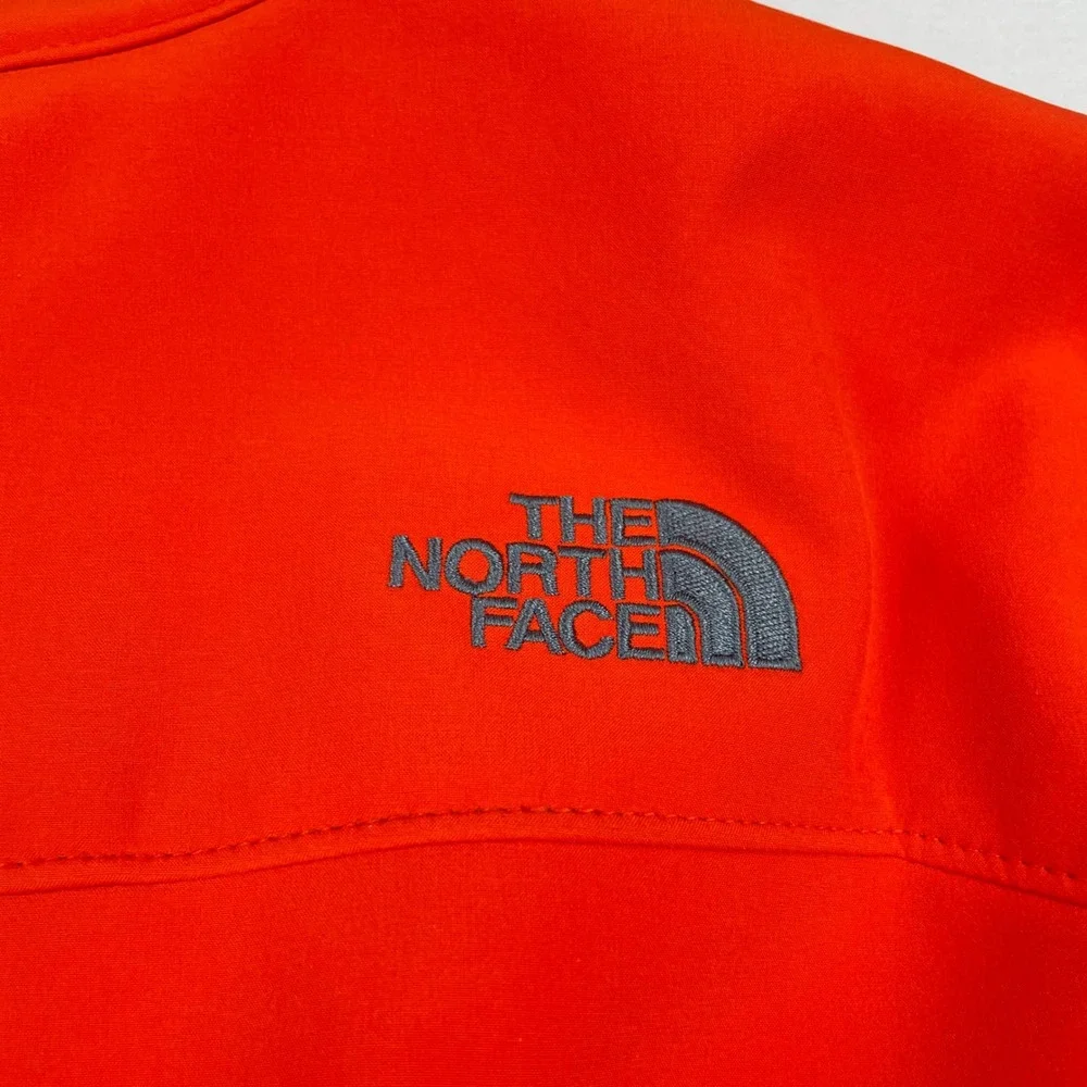 The North Face Mens Apex Bionic Softshell Jacket Orange Grey Medium Windproof